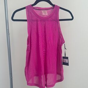 NWT DYI Vibrant Pink Mesh Tank Top - SMALL